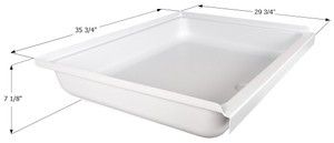 Icon - Shower Pan  Sp3036-pw  Center Drain - 15460