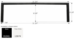 Icon - Step Trim  Standard  Polar White - 12674