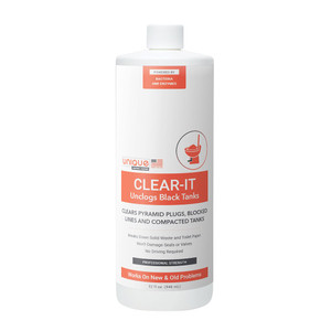 Unique Manufacturing - Clear-it -32oz Black Tank Unclogger - 41P-1 Unique Manufacturing - Clear-it -32oz Black Tank Unclogger - 41P-1