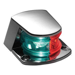 Attwood Bi-Color Combination Sidelight - 12V - Chrome Plated Zamak - 6375D6