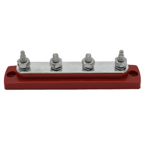 Bluewater Common Stud Busbar 4 Gang - Red - 312303-B-025