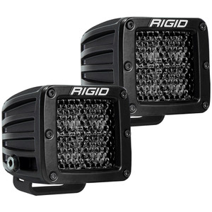 RIGID Industries D-Series Pro Spot Diffused Midnight Surface Mount - Pair - 202513BLK