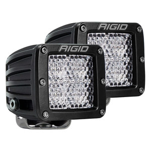 RIGID Industries D-Series PRO Flood Diffused Surface Mount Black Light - Pair - 202513