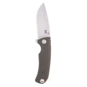 Sog Tellus Atk Flipper Knife 3.23" Cryo 440c Stonewashed Clip Point Blade Od Green Grn - 11-06-01-43