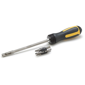 Titan High Torque Ratcheting Screwdriver With Bits - 12220