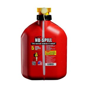No-spill 5-gallon Gas Can Red With Viewstripe Pro Stripe - 1460