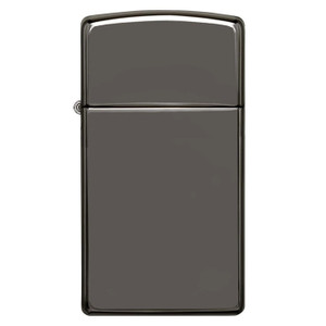 Zippo Windproof Lighter Slim Case Black Ice Finish - 20492