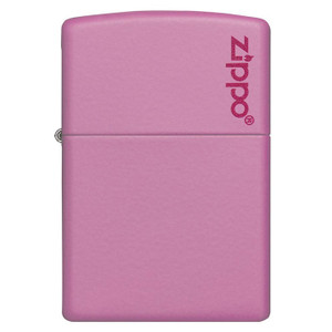 Zippo Windproof Lighter Pink Matte With Zippo Logo - 238ZL-000003