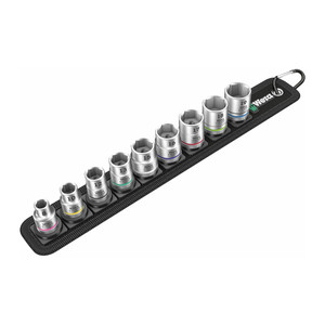 Wera 3/8" Drive Metric Socket Set On Storage Belt (9 Piece Set) - 05 003973 001