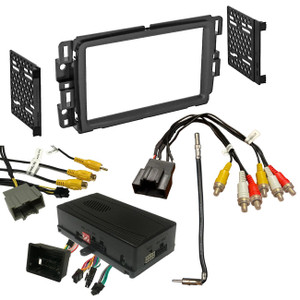 Crux Onstar Radio Replacement Interface W/ Swc Retention Video Switcher & D. Din Dash Kit - Select - DKGM-16W