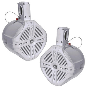 Power Acoustik Marine 6.5 2-way Wakeboard Speaker - White (pair) - MWT-65W
