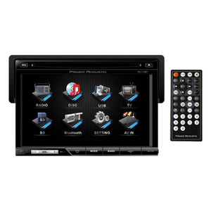 Power Acoustik Oversized 7" Detach Touch Screen Receiver Tft/lcd Dvd Am/fm  Bluetooth A2dp - PD710B