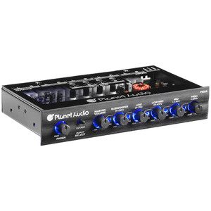Planet 5 Band Equalizer Aux Input Master Volume Control Half Din Size Chassis - PEQ15