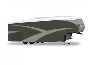 ADCO - Designer Series Olefin Hd 5th Wheel Cover Fits 31 Ft 1 In  34 Ft Gray - 36855