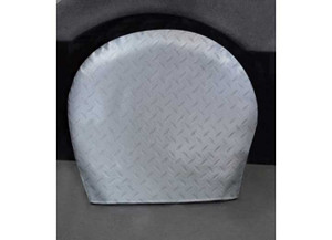 ADCO - Tyre Gards Diamond Plated Steel Vinyl Bus 40 In  42 In - 3749