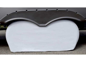 ADCO - Double Axle Tyre Gard 30 In  32 In Polar White - 3922