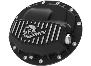 aFe Power - Pro Series Front Differential Cover Black W/ Machined Fins - 46-70402