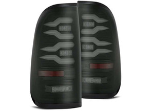 AlphaRex - 9703 F150/9916 F250/350 Luxx Led Tail Lights Black - 658002