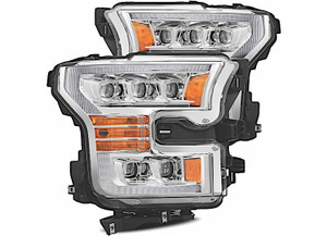 AlphaRex - 1116 F250/f350/f450/f550 Novaseries Led Projector Headlights Plank Style Design Chrome - 880148