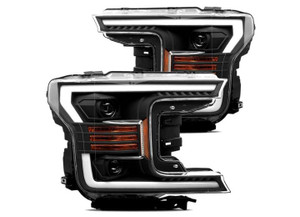 AlphaRex - 1817 F150 Proseries Projector Headlights Black - 880186