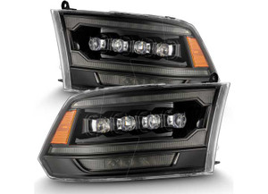 AlphaRex - 0918 Ram 2500 Led Projector Headlights Plank  W/ Act Light/seq Signal & Drl Alp - 880557