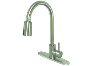 American Brass - Touchless Sensor Kitchen Faucet Metal Brushed Nickel - SLT4900TLN-A