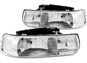 Anzo - 9902 Silverado 1500/0006 Suburban/tahoe Crystal Chrome Headlights Drive/pass - 111011