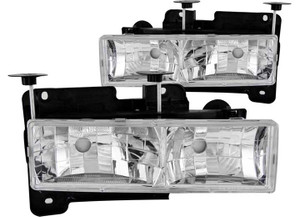 Anzo - 8898 Gm C/k 1500/2500/3500/9299 Suburban/yukon Crystal Chrome W/o Bulbs Headli Drive/pass - 111136