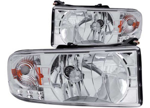 Anzo - 9401 Ram Crystal Clear Chrome W/led Amber Headlights Driver/passenger - 111206