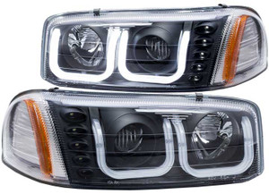 Anzo - 9906 Sierra/denali/07 Classic/0006 Yukon/denali Headlight Proj W/ubar Black Clear Driv/pass - 111303