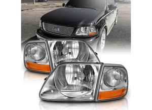 Anzo - 9703 F150 Crystal Headlight G2 Clear With Parking Light - 111438