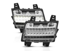 Anzo - 18c Wrangler Jl Led Chrome Clear W/ Sequential Signal - 511083