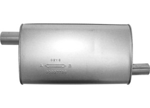 AP Exhaust - Muffler  Enforcer Ii Oval 2.25in Id/2in Od O/o 26in Oal As - 3775