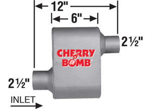 AP Exhaust - 7981 Camaro/firebird Muffler  Cherry Bomb Extreme Oval 2.5in Id/od O/o 12in Oa - 7480CB