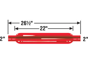 AP Exhaust - Glasspack  Cherry Bomb Straight 3.5in Case 2in Core 2in Necks 26.5in Oal - 87502CB