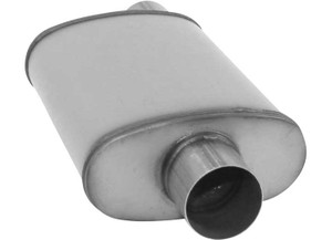 AP Exhaust - Muffler  Xlerator Oval 3in Id/od O/c 20in Oal Ss - XS1229