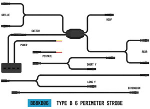 Arc Lighting - Strobelink Harness Type B (6 Lights)(1ea) - BB8KB06
