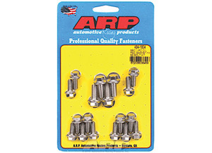 ARP - Sb Chevy 1pc Rubber Gasket Ss Hex Oil Pan Gasket Bolt Kit - 434-1804