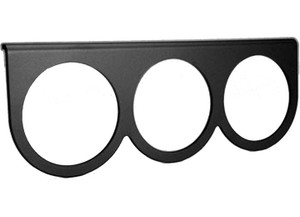 Auto Meter - 25/8in 3hole Gauge Panel Black Alum - 3233