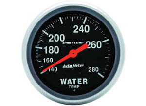 Auto Meter - 25/8in Water Temp 140 280f 6fttubing Mech - 3431