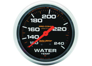 Auto Meter - 25/8in Water Temp 120 240f 6fttubing Mech - 5432