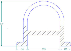 BAL RV - Seal D G5 Slide .80 In X .955 In  25ft Box - 21100021