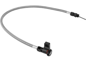 B & M Automotive - Auto Trans Dipstick Ford Aode/4r70e4r75e6r8010r80 Braided Stainless Steel Tube Firewall Mount - 22200