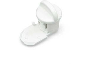 B&B Molders - Plastic Thumb Lock For Rv Hatch Polar White - 94156