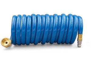 B&B Molders - 15ft Coil Hose Blue - 94191