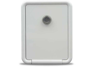 B&B Molders - Gravity Water Hatch Key Lock Polar White - 94249