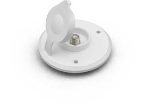 B&B Molders - Cable Tv Plate Polar White - 94320