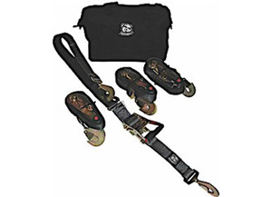 Bulldog Winch - Set Of 4 2in X 10ft Ratcheting Axle Straps Breaking Strength And 3335 Lb - 20230