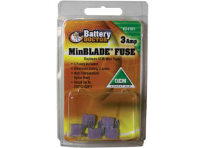 Battery Doctor - Atm Minifuse3aviolet5pc Retail Pkg - 24101
