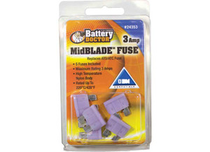 Battery Doctor - Ato/atc Standard Blade Fuse3aviolet5pcs Retail Pkg - 24353